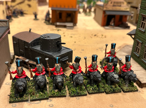 BG-GAWR-CRGT Russian Cossack Bear Cavalry Regiment - BrigadeGamesMinis.com