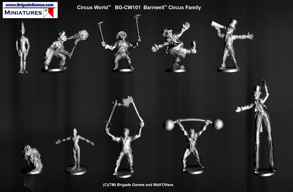 Barnwell&#39;s Consolidated Circus Family (10 figure Starter Pack) - CW101