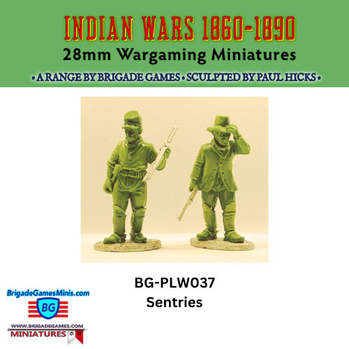 U.S. Cavalry Sentries - BG-PLW037 - Plains War