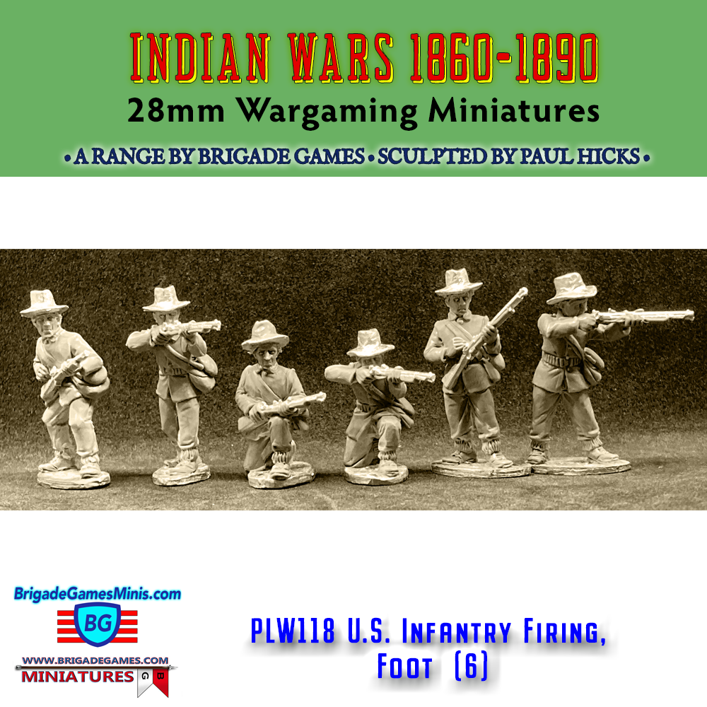 PLW118 U.S. Infantry Firing - Plains War