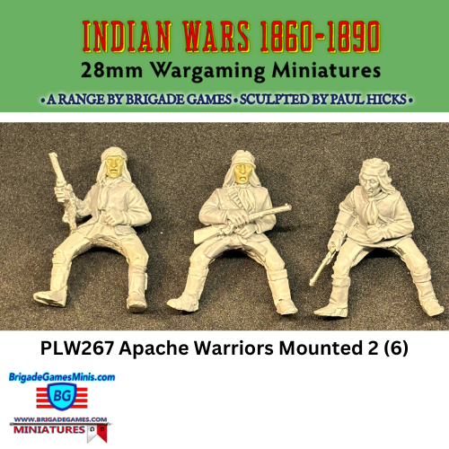 Apache Warriors Mounted 2 - Plains War - BG-PLW267