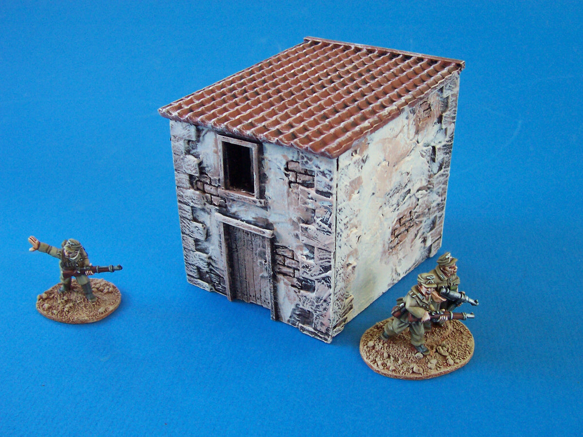 Spanish/Caribbean style building - 2 story flat roof building - BG-TRB002