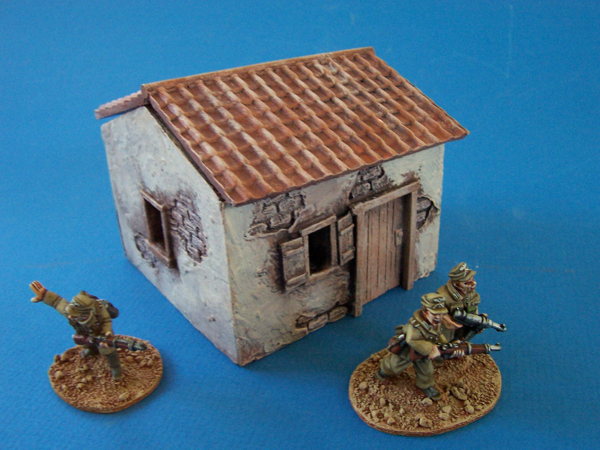 Spanish/Caribbean style building - 1 story peaked roof - BG-TRB004