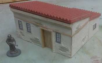 Spanish/Caribbean Style 1 level building with shutters - BG-TRB010