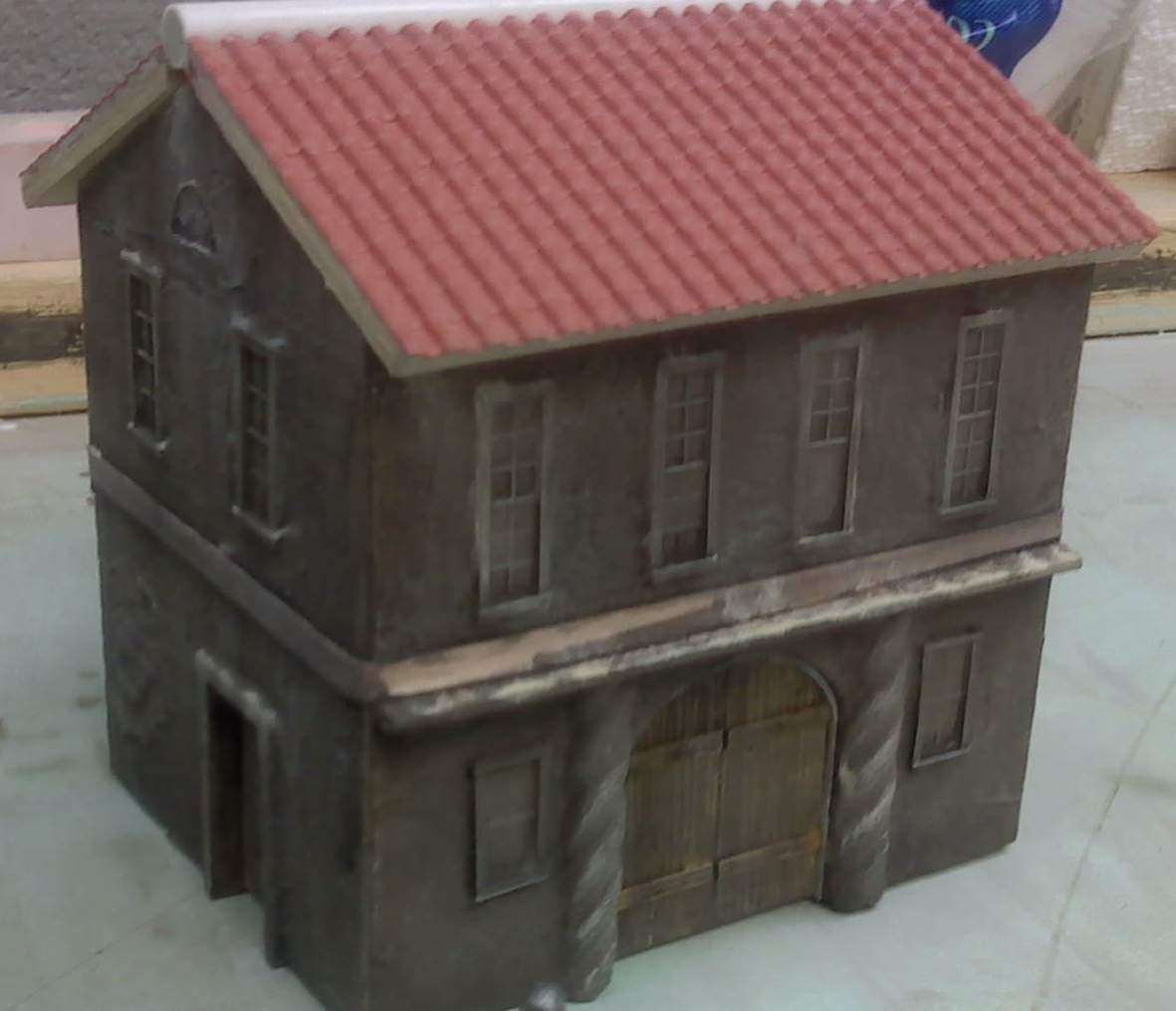 Spanish/Caribbean Style 2 storey building with shutters - BG-TRB011