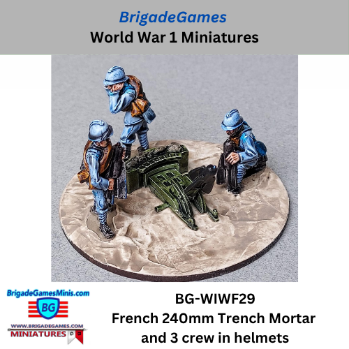 French 240mm Trench Mortar and 3 Crew - BG-WIWF29