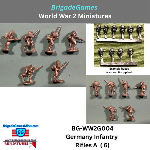 German Infantry Rifles A - advancing - BG-WW2G004