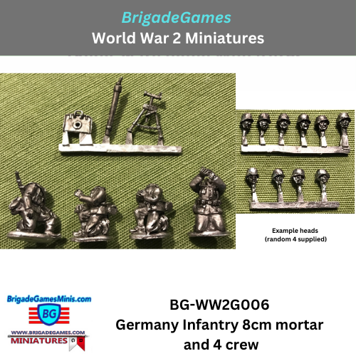 German Infantry MG42 on tripod and 4 Crew - BG-WW2G007