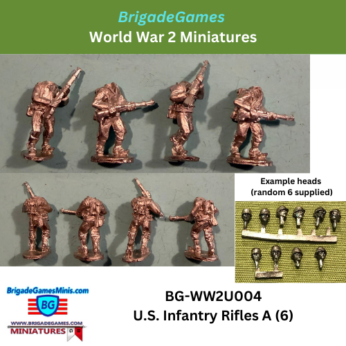 U.S. Infantry Rifles A - advancing - BG-WW2U004