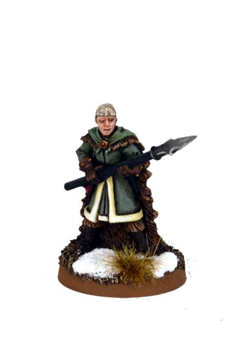 Female with cloak and spear - Adventurers of the North