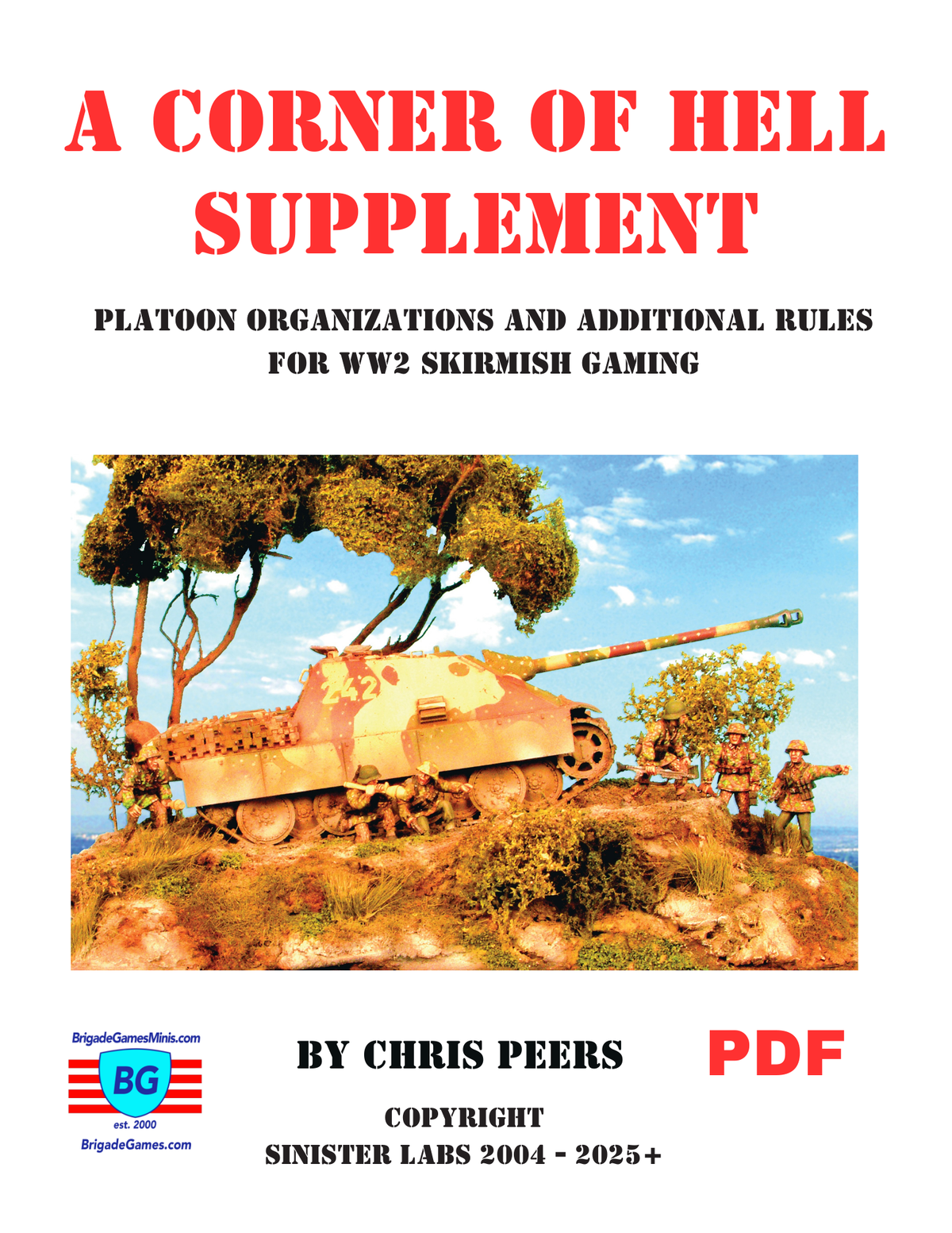 A Corner of Hell Supplement - WW2 Small Unit Wargaming - PDF - Digital Version