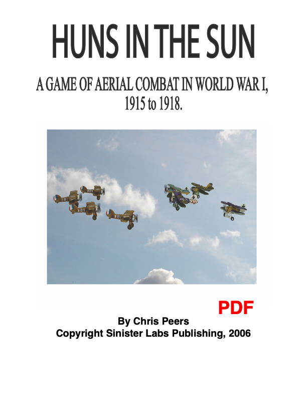 Huns in the Sun WW1 Aerial Combat Wargame - PDF - Digital Version