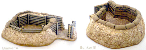 AA - Artillery Emplacement - Resin Terrain - 28mm - WW2 - CB-PWT19
