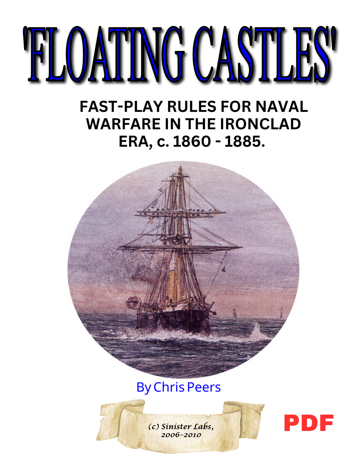 Floating Castles - Naval Warfare in the Ironclad era - Wargame - PDF - Digital Version