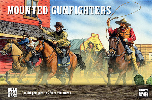 DMH Plastic Mounted Gunfighters Boxed Set - Dead Man&#39;s Hand