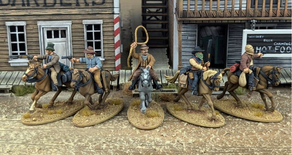 DMH Plastic Mounted Gunfighters Boxed Set - Dead Man&#39;s Hand