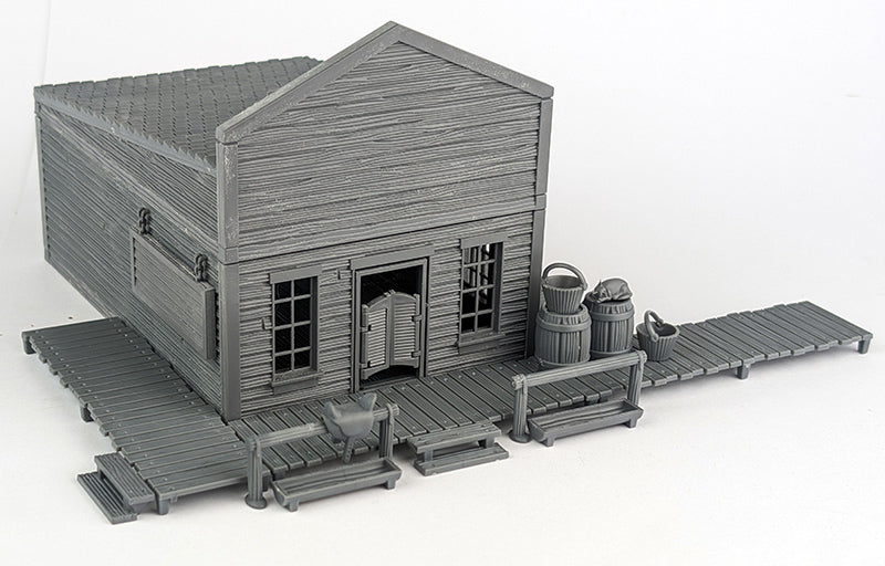 Barber Shop - Dead Man&#39;s Hand - Single Storey Plastic Building