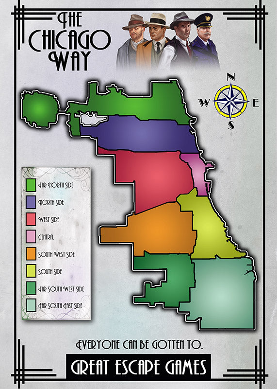 The Chicago Way Rulebook with card deck and markers - 1920&#39;s Prohibition Wargaming Rules