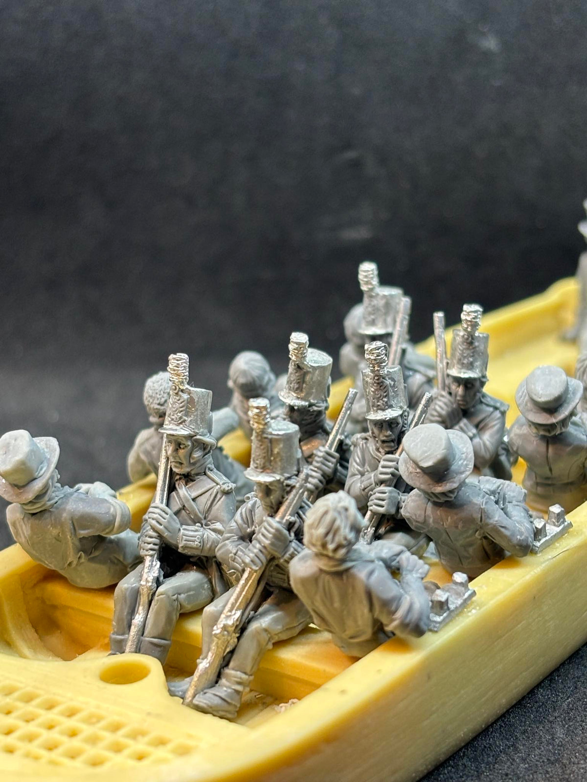 British Royal Navy Flat Boat with crew and Infantry - BG-NBR-S01