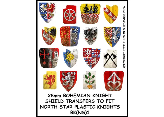 Bohemian Knights Shield Transfer #1  - BK(NS)1 - (PREORDER)