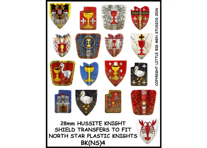 Bohemian Knights Shield Transfer #4 - BK(NS)4 - (PREORDER)