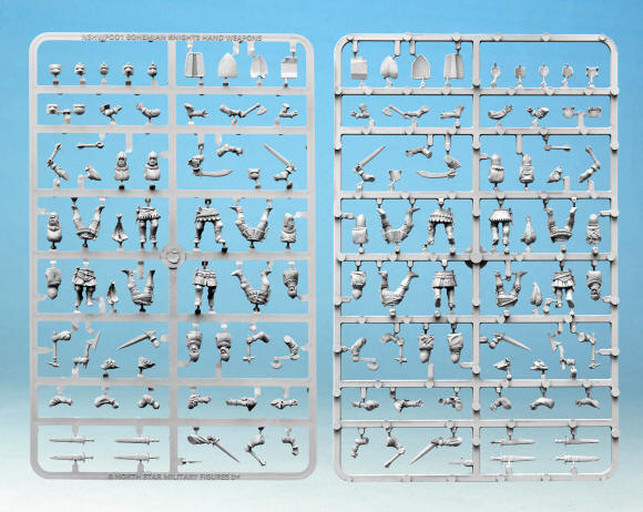 Two plastic sprues containing Bohemian Knights - NS-HWP001 - Hussite Wars - NorthStar
