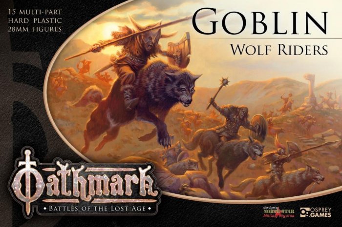 Goblin Wolf Riders Cavalry - plastic boxed set - Oathmark