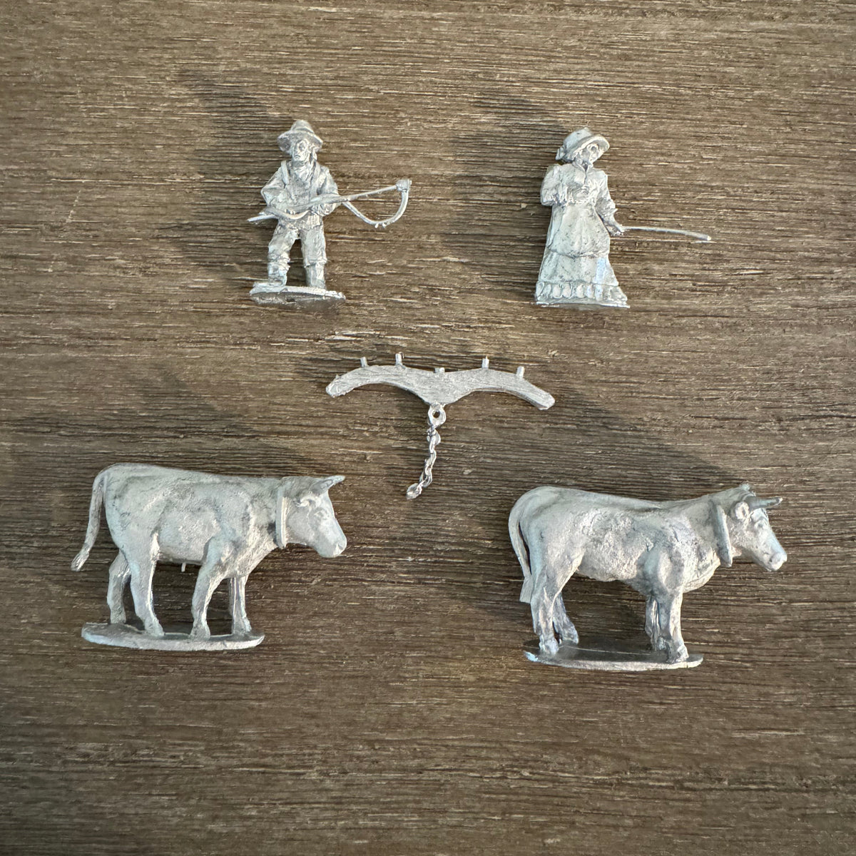 Oxen and Pioneers  - Western - 28mm - BG-AWE102