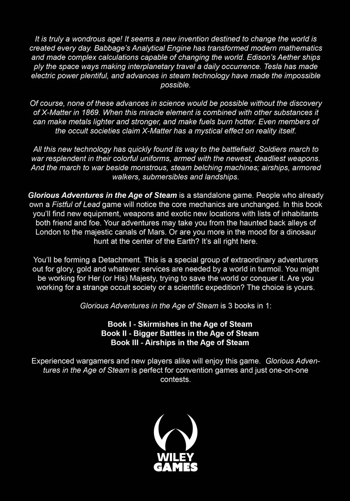 Glorious Adventures in the Age of Steam - Printed