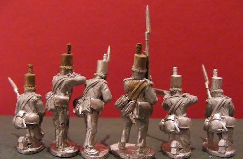 NBR007 British / KGL Infantry - Centre Co. Skirmishing - trousers/no backpacks - stovepipe shako (6)