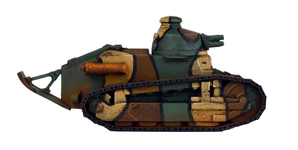 T003 FT-17 tank with choice of turret (Round, Hex, Command)(1/56th)