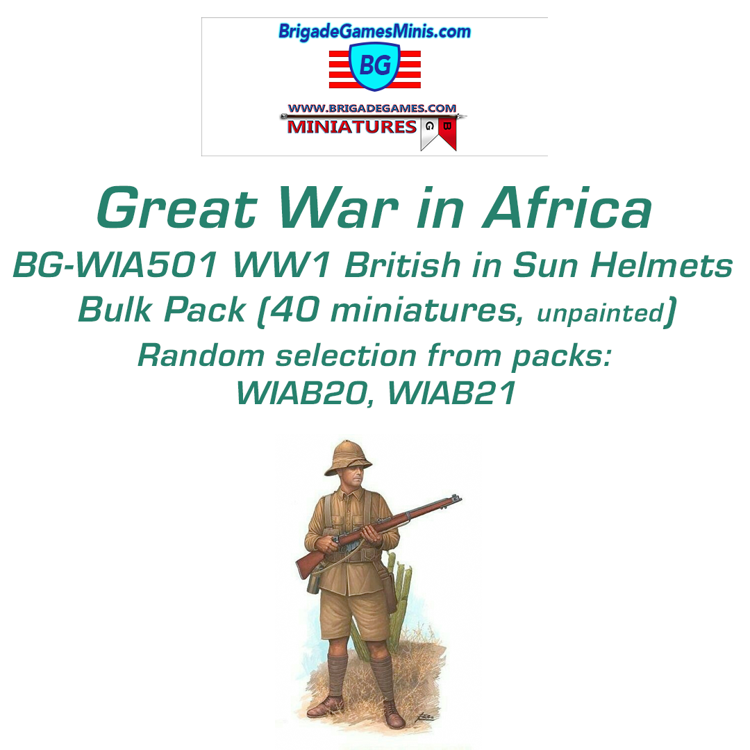 WIA501 British Infantry in Sun Helmet Bulk Pack (40)