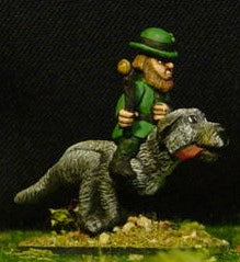Leprechaun Gnome Irish Wolfhound Cavalry Trooper